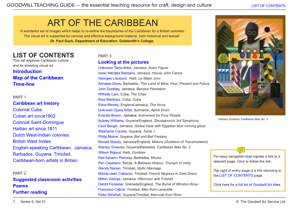 ART of the CARIBBEAN ‘A Wonderful Set of Images Which Helps to Re-Define the Boundaries of the Caribbean for a British Onlooker