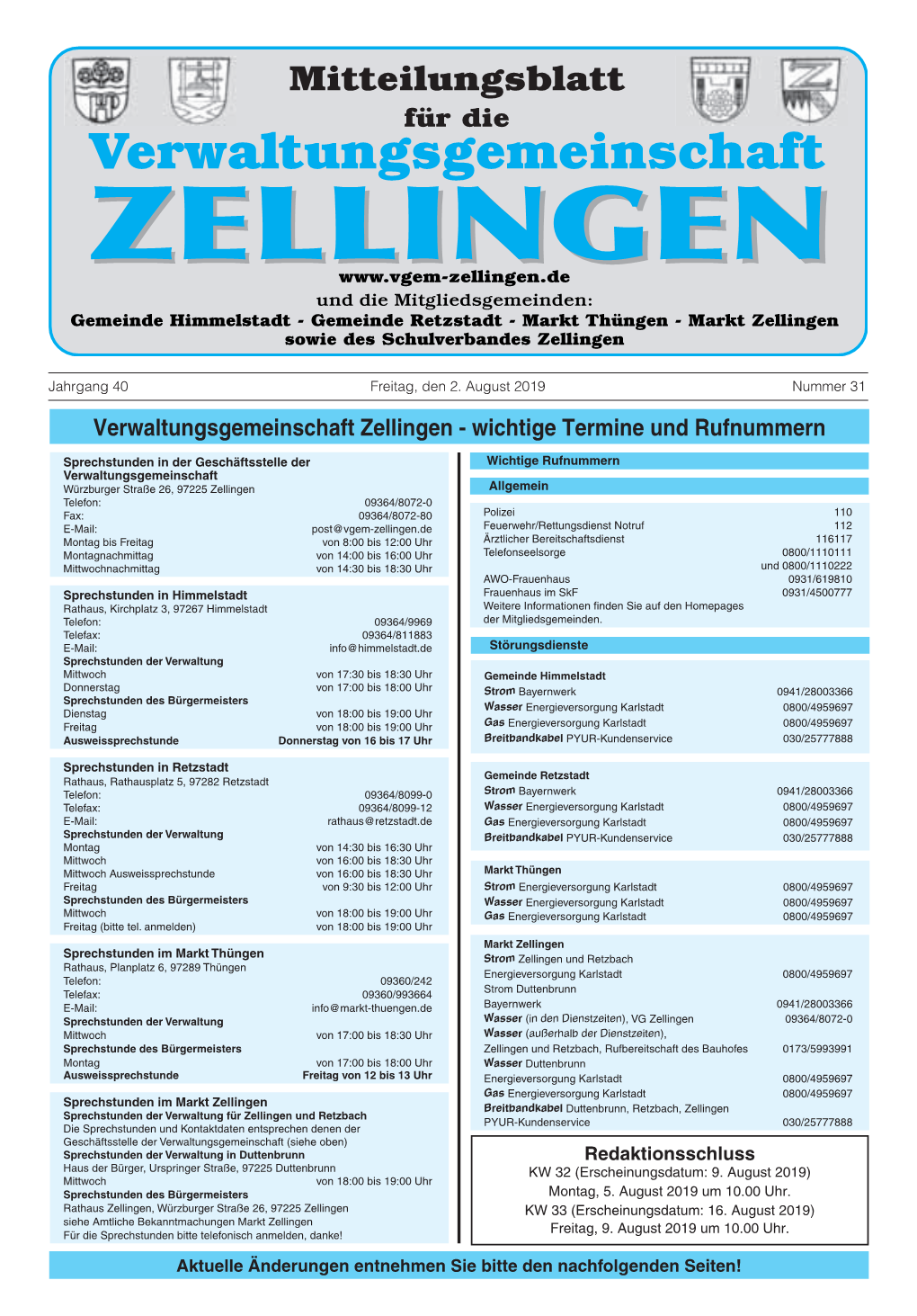 Verwaltungsgemeinschaft Zellingen