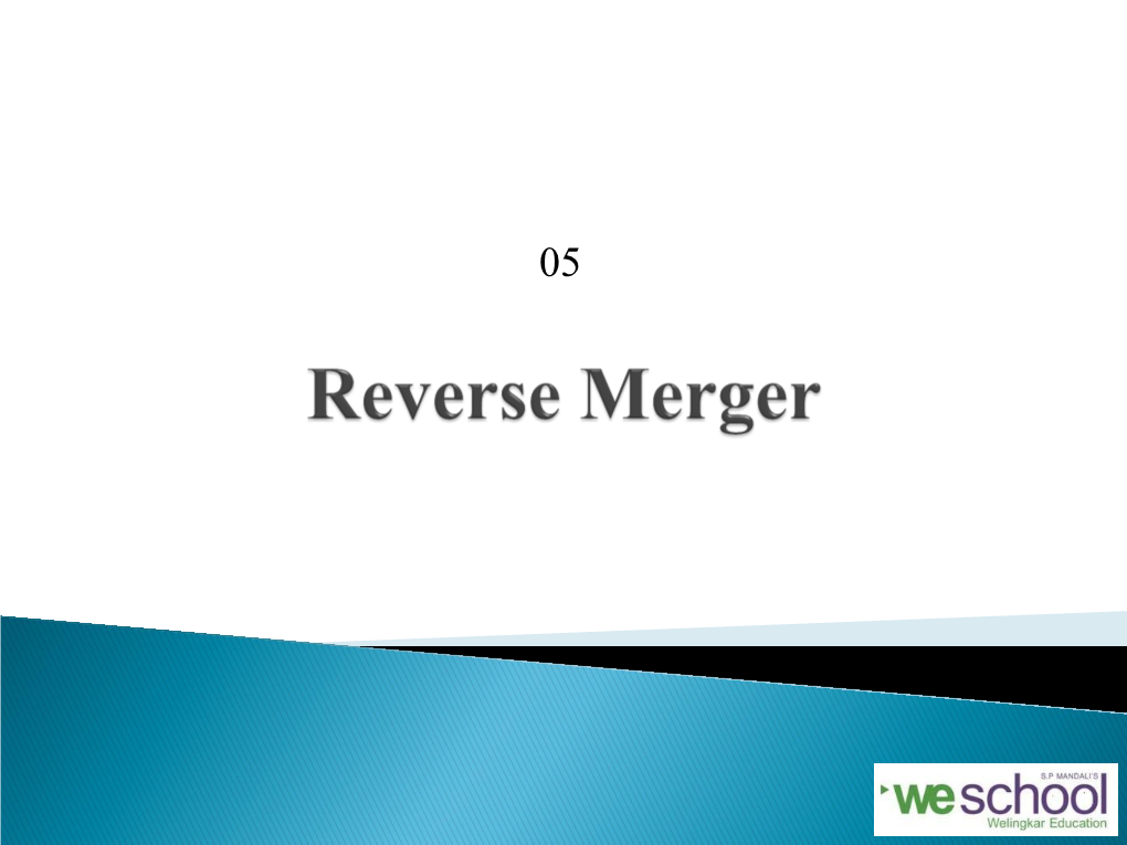 Reverse Merger