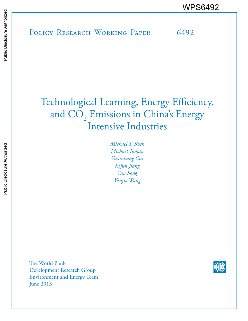 China's Energy Intensive Industries (Percent of World CO2 Emissions Saved)