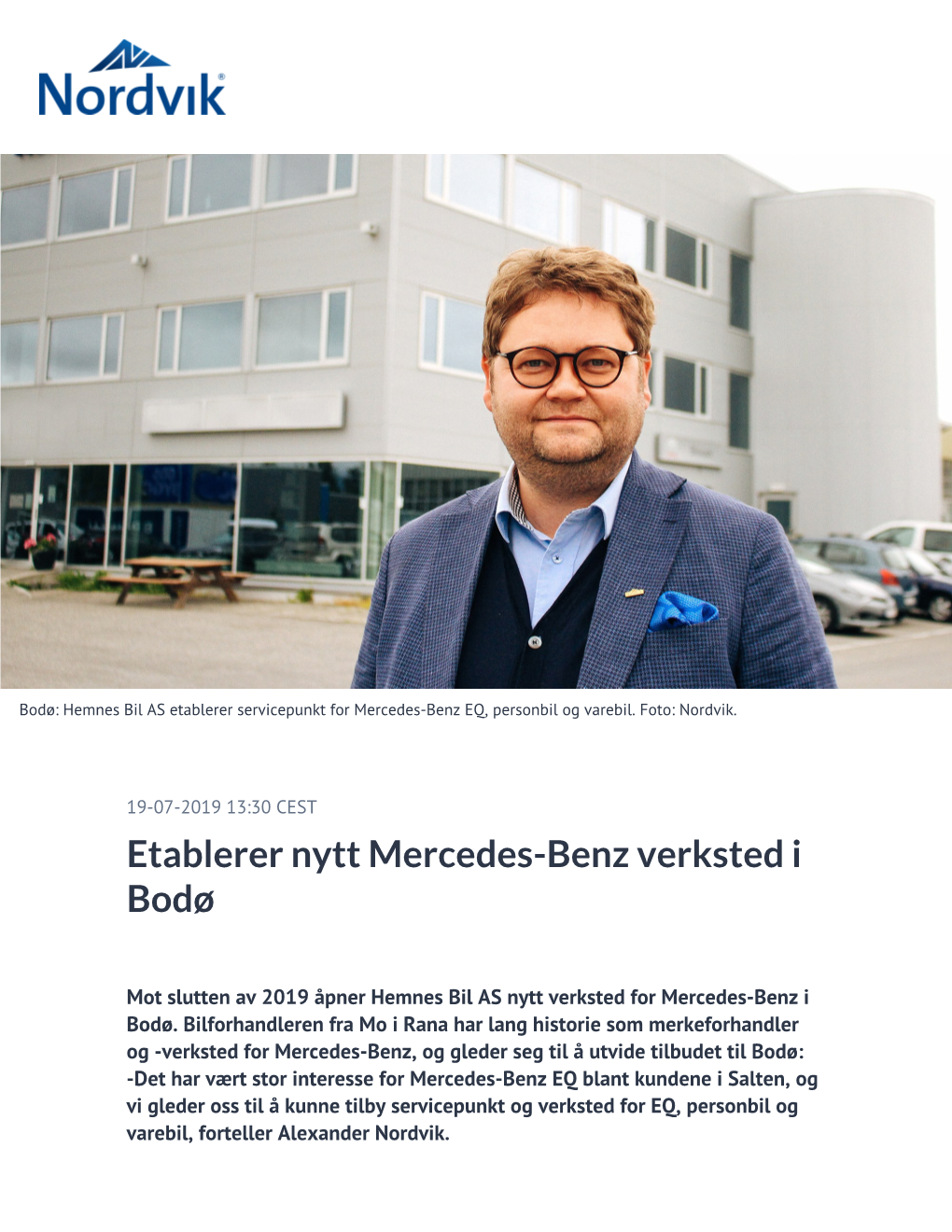 Etablerer Nytt Mercedes-Benz Verksted I Bodø