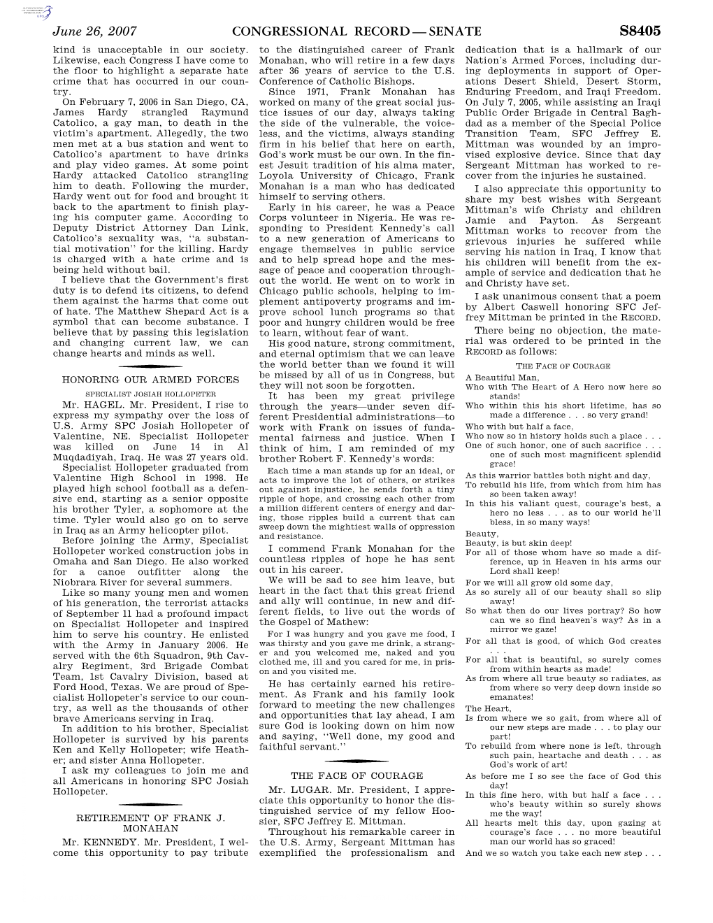 Congressional Record—Senate S8405