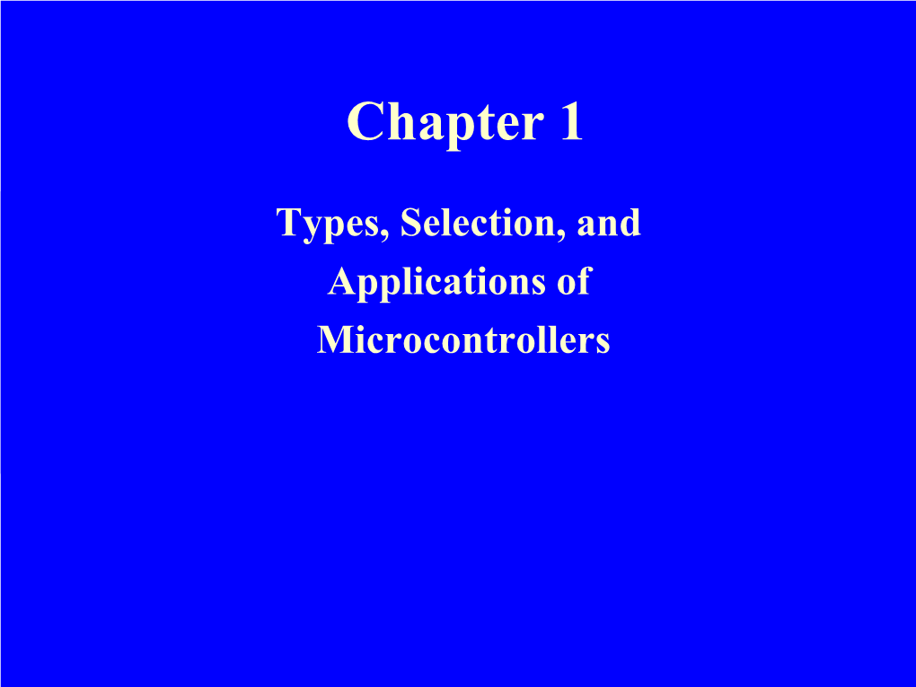 CPU, Microcomputer and Microcontroller