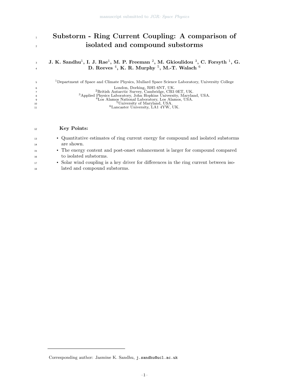 Ring Current Coupling: a Comparison of Isolated and Compound Substorms