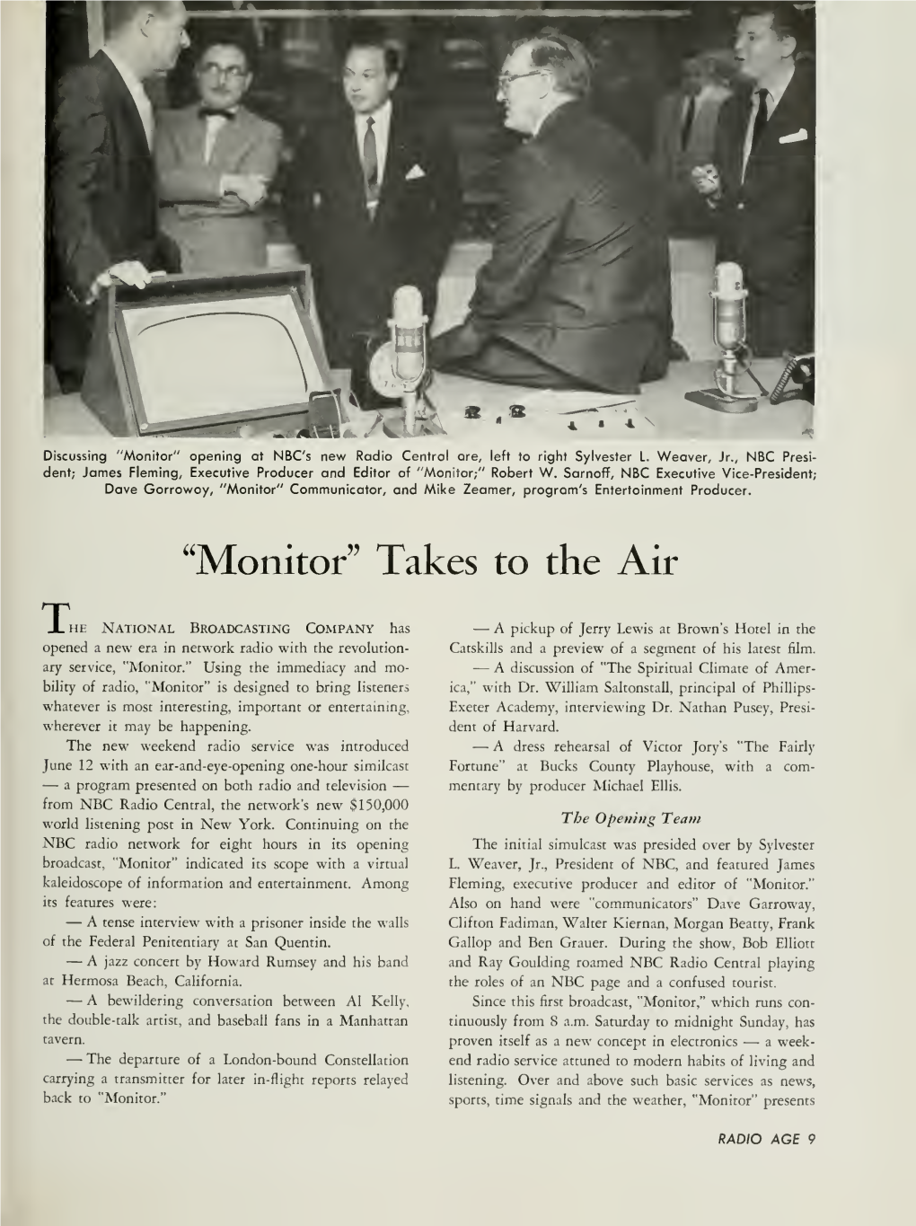 NBC MONITOR Begins 1955