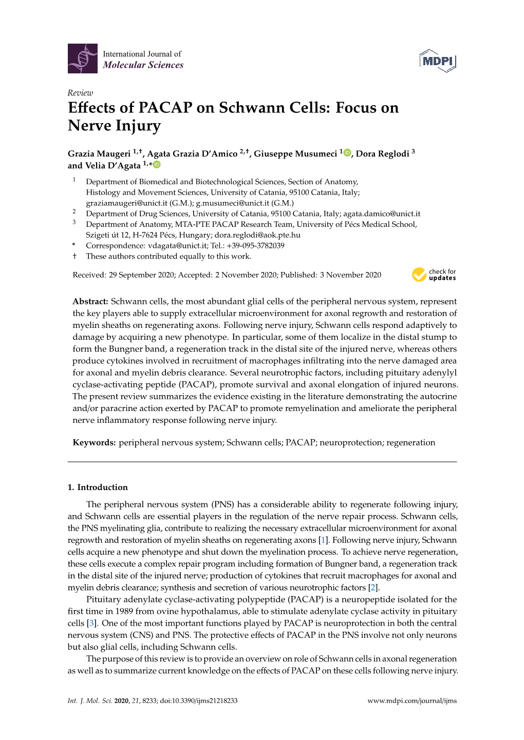 Effects of PACAP on Schwann Cells