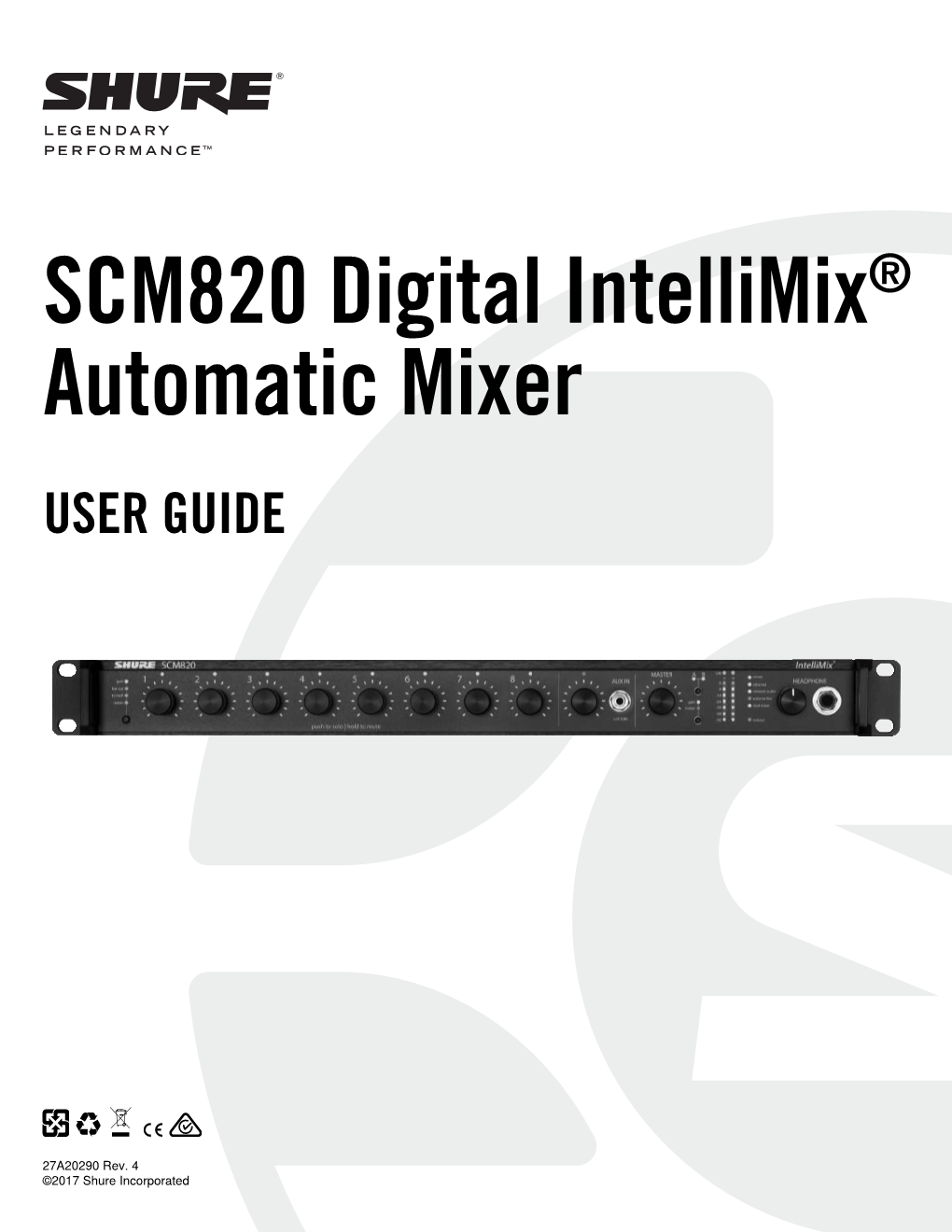 SCM820 User Guide