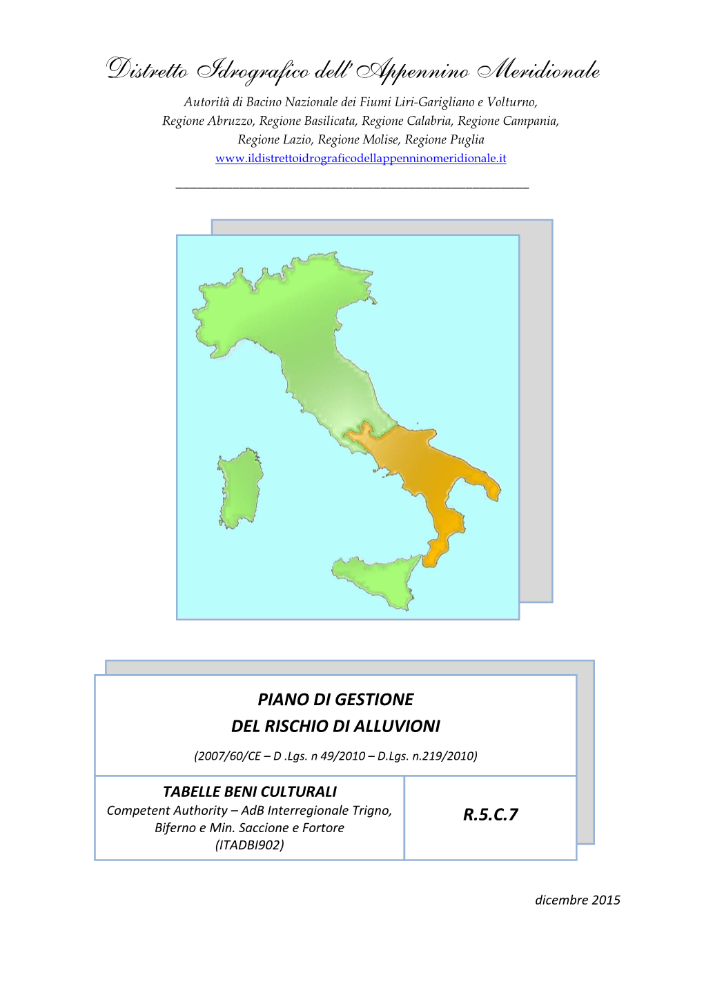 Distretto Idrografico Dell'appennino Meridionale