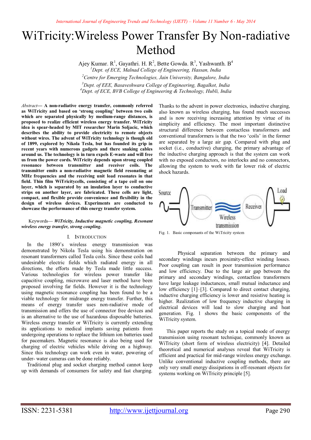 Witricity:Wireless Power Transfer by Non-Radiative Method Ajey Kumar