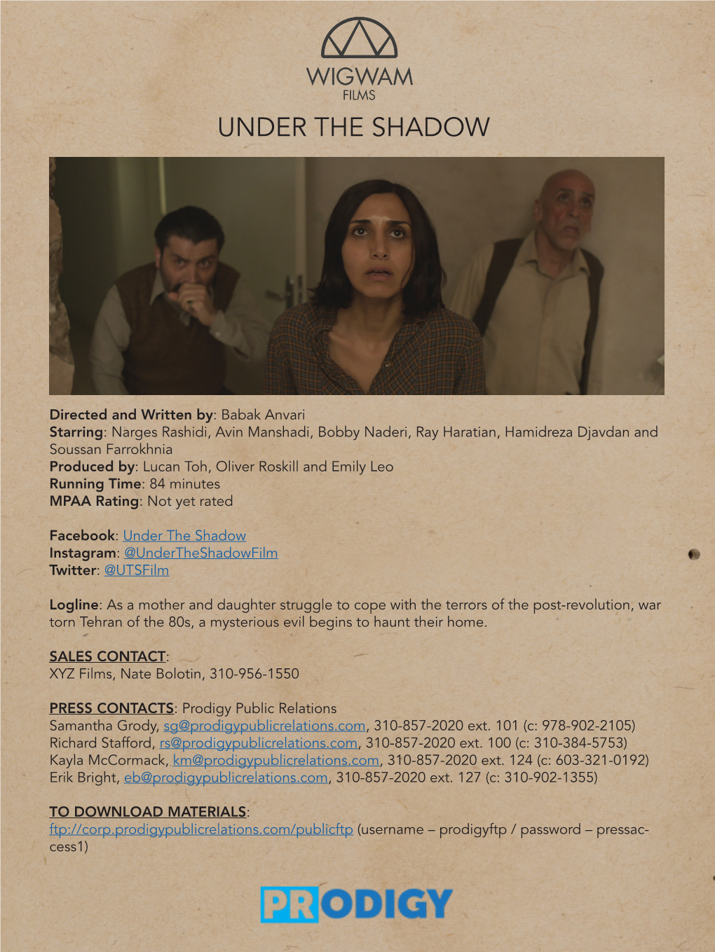 English Film Notes to Under the Shadow