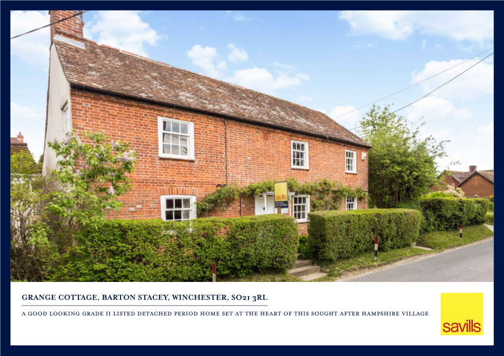 Grange Cottage, Barton Stacey, Winchester, So21