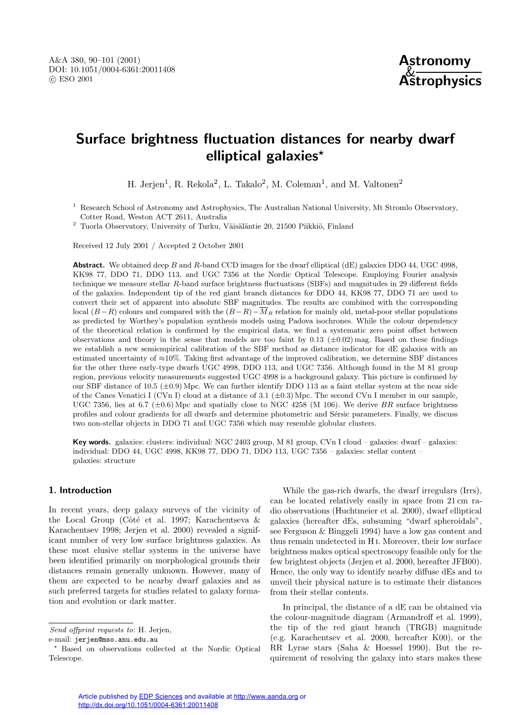 Surface Brightness Fluctuation Distances for Nearby Dwarf Elliptical