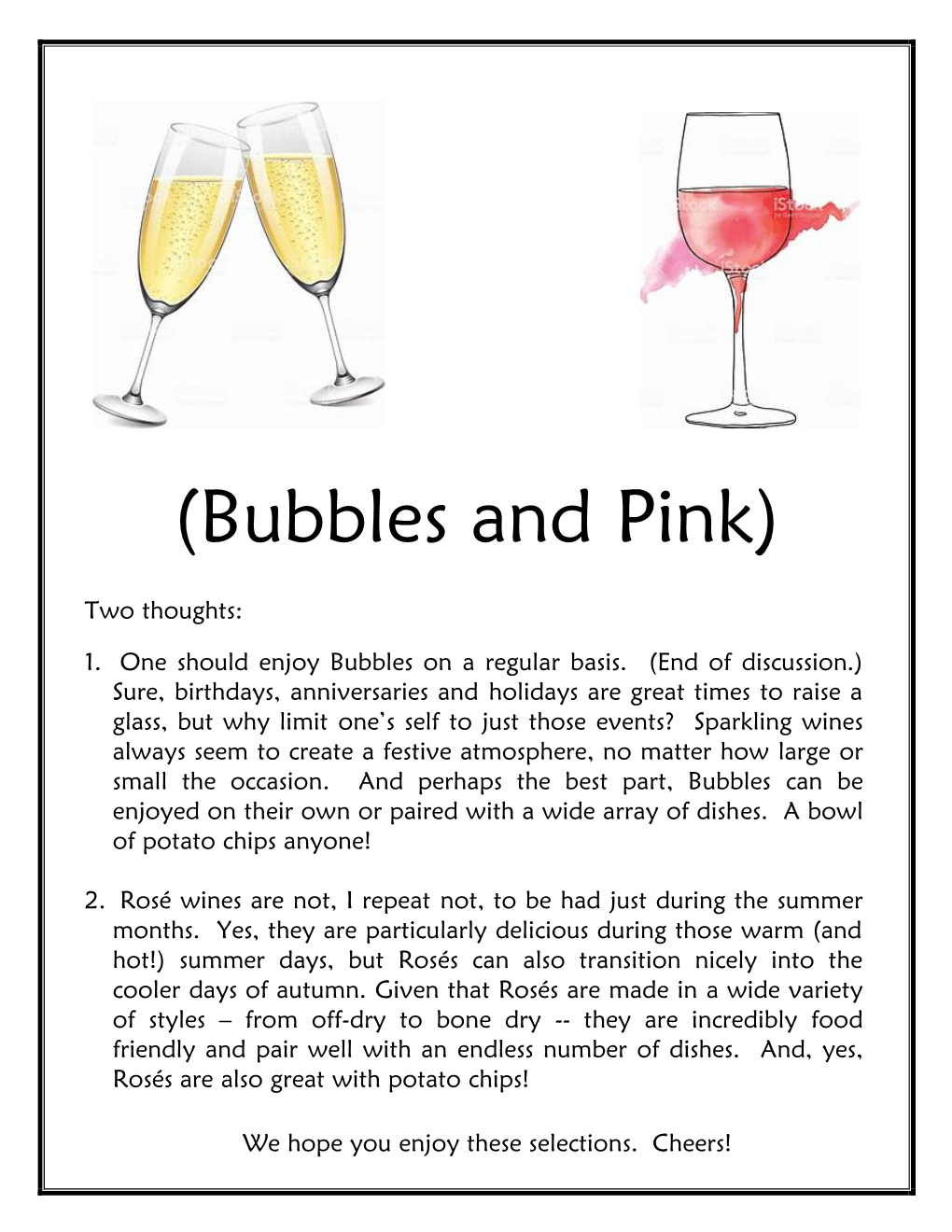 Bubbles and Pink