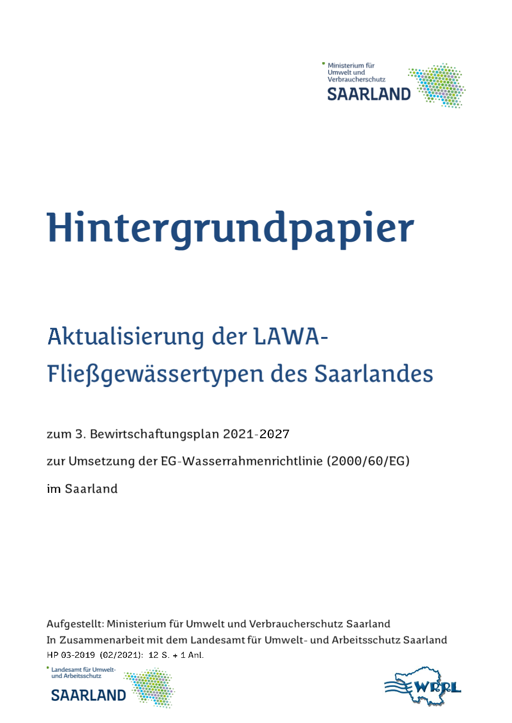 Aktualisierung Der LAWA-Fließgewässertypen Im Saarland