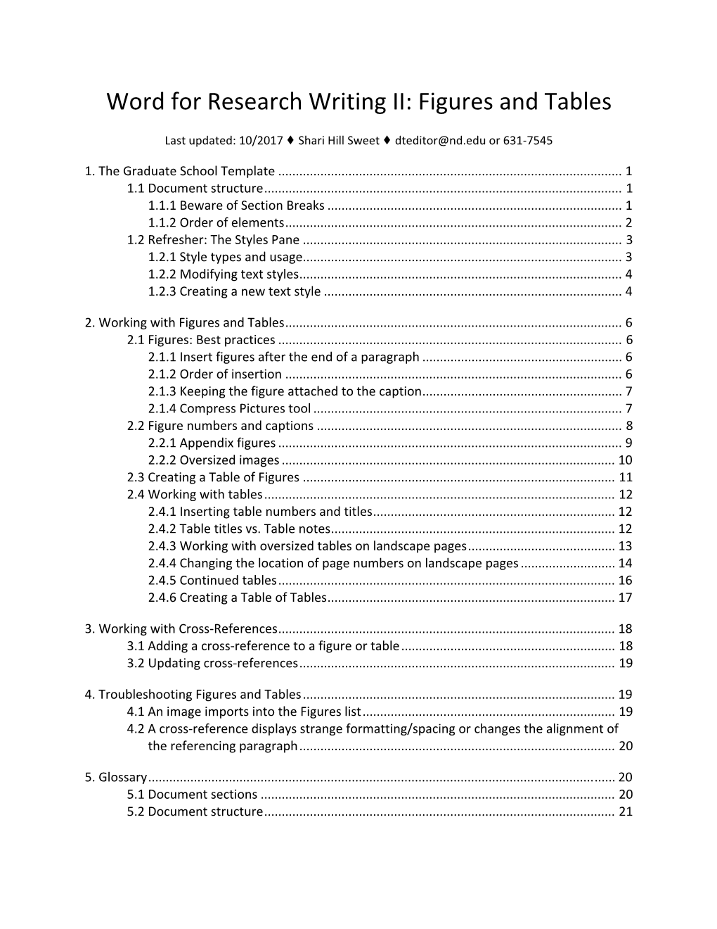 Figures and Tables