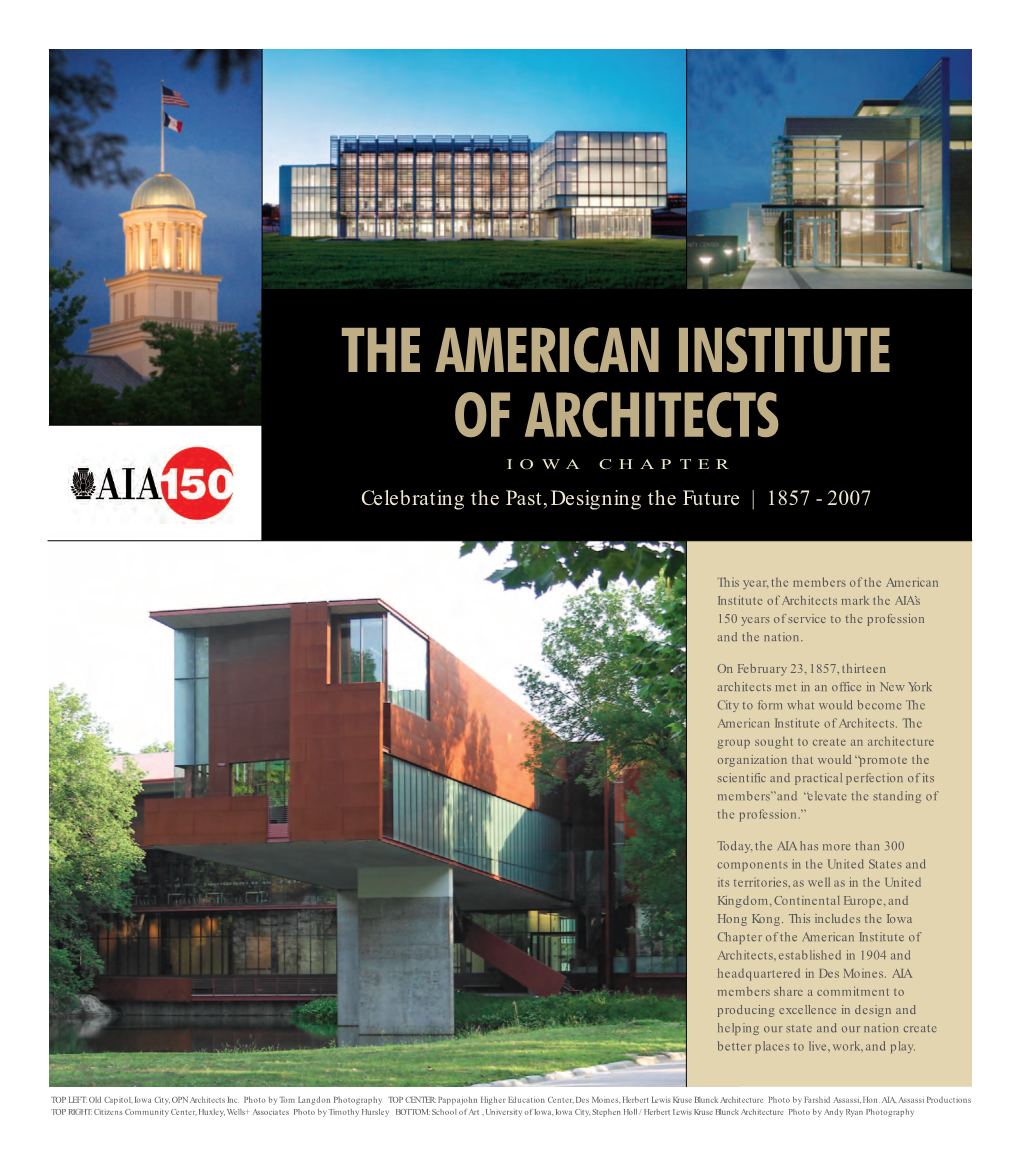 AIA’S 150 Years of Service to the Profession and the Nation