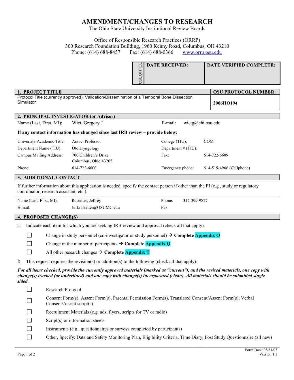 Previously Approved Research Must Undergo Continuation Review at a Frequency Specified