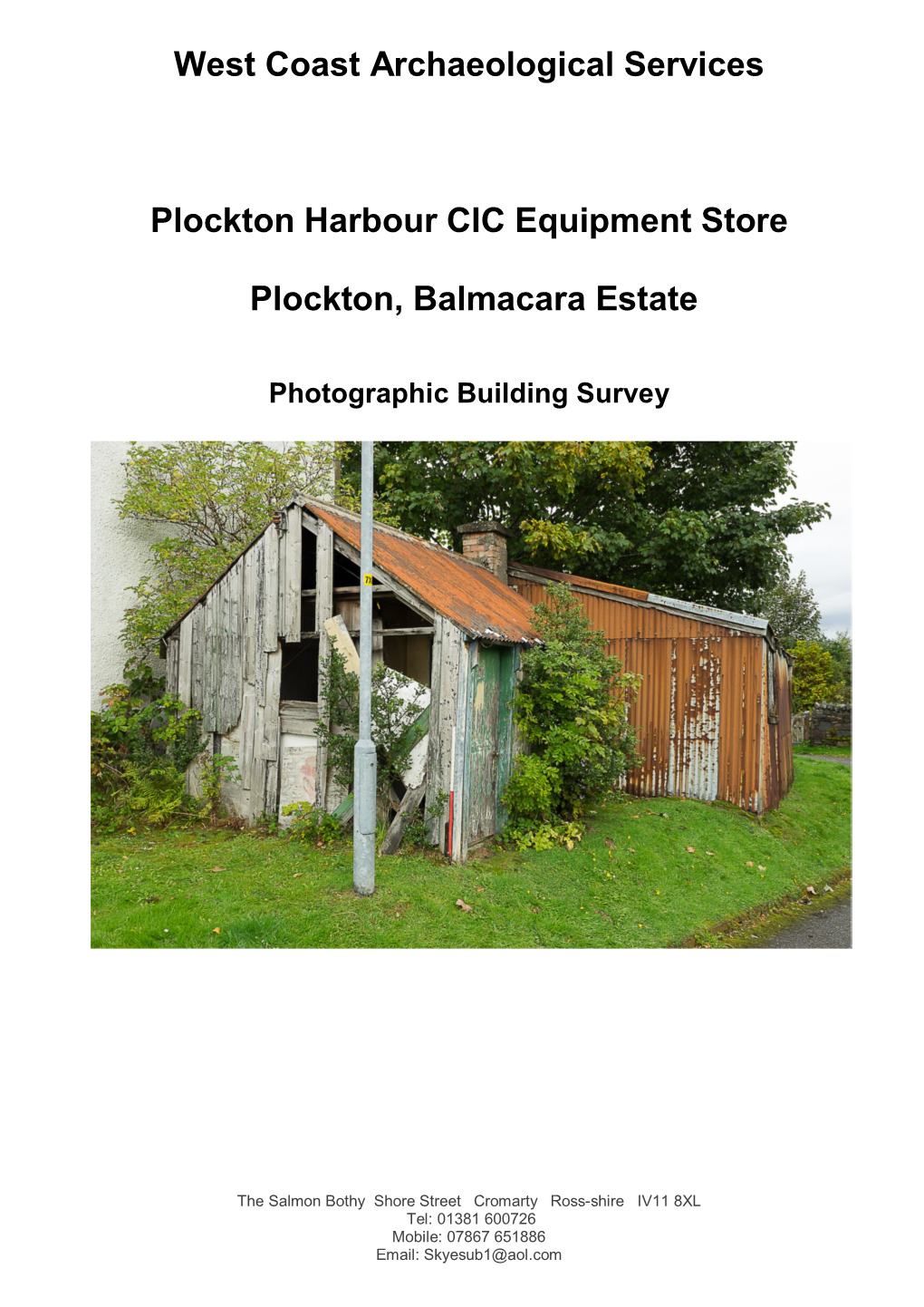 West Coast Archaeological Services Plockton