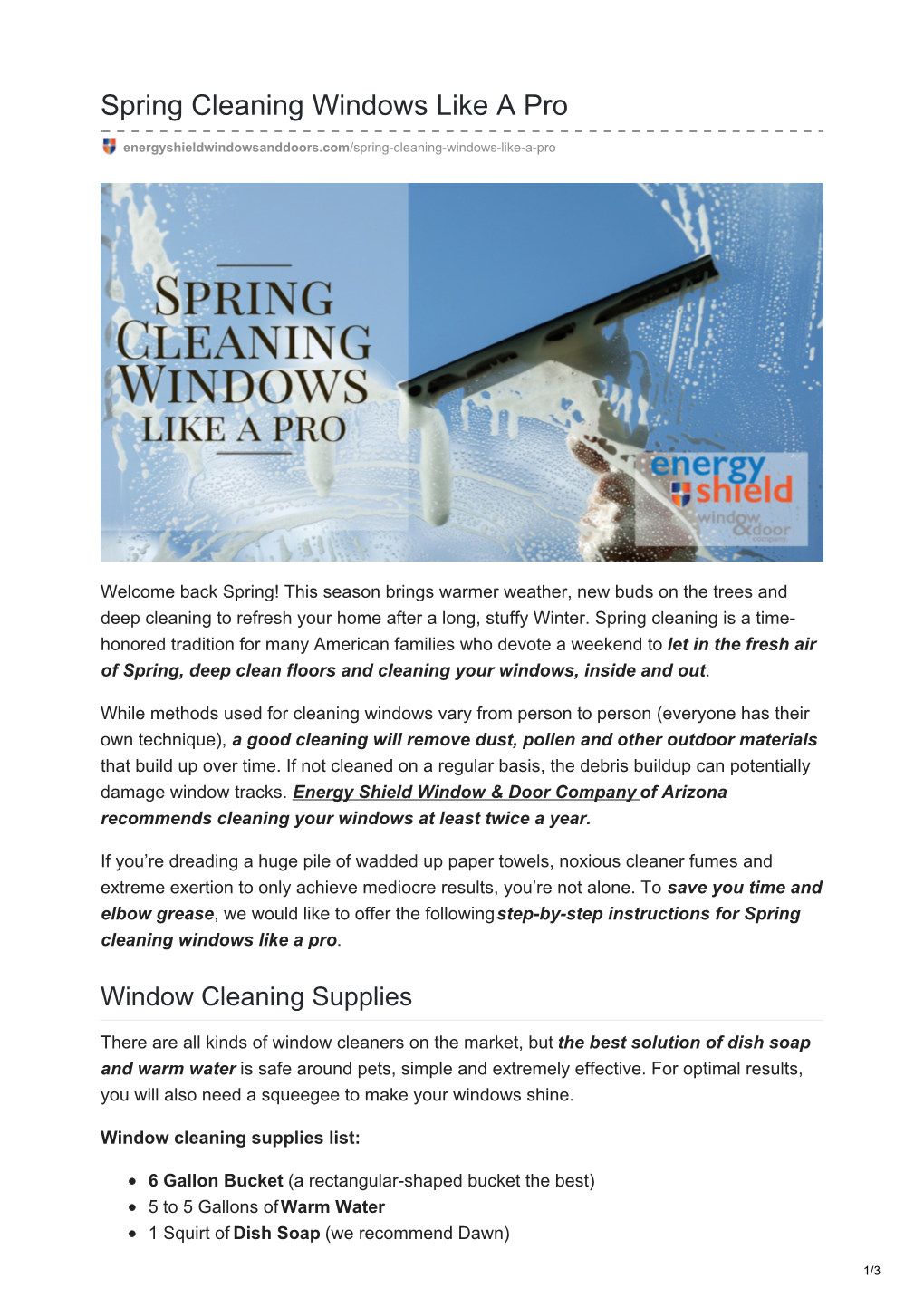 Spring Cleaning Windows Like a Pro