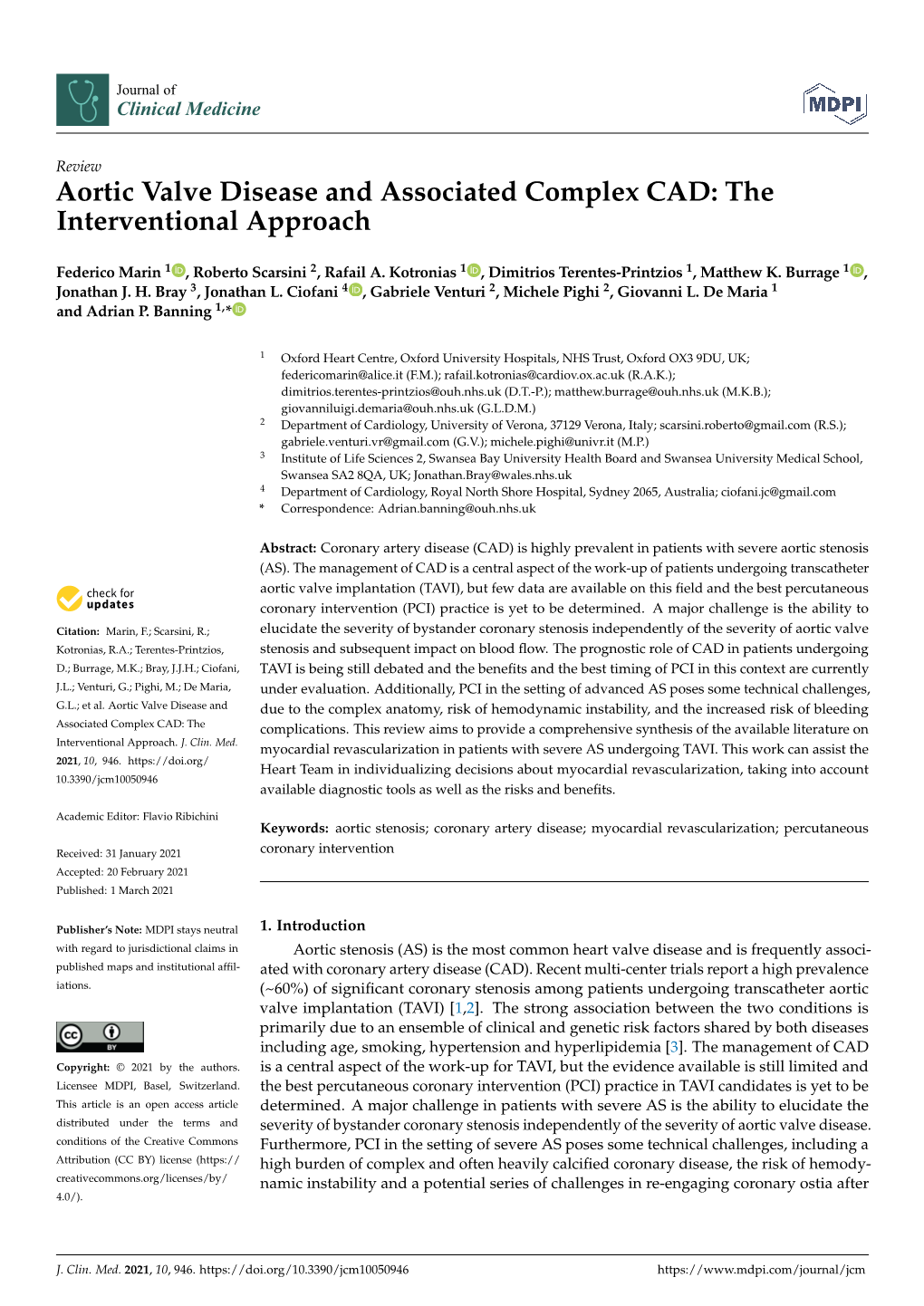 Aortic Valve Disease and Associated Complex CAD: the Interventional Approach