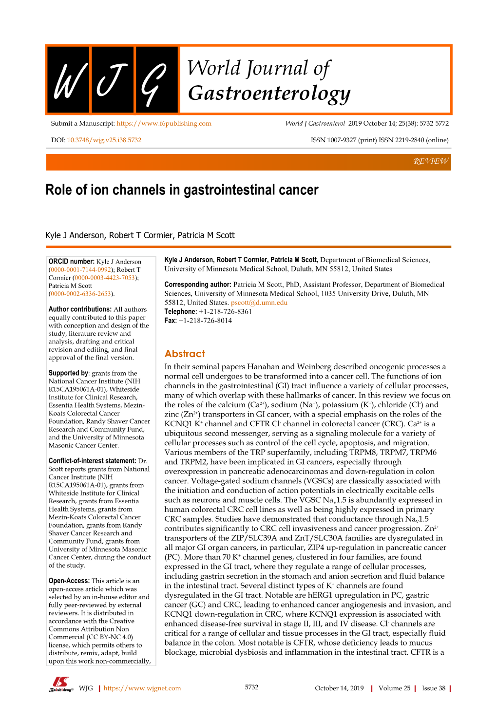 World Journal of Gastroenterology