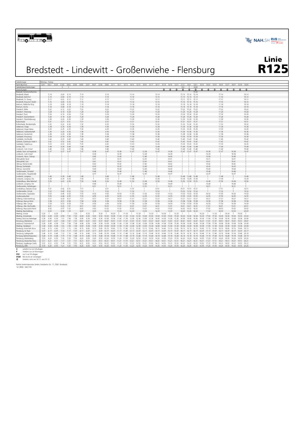 Lindewitt - Großenwiehe - Flensburg R125