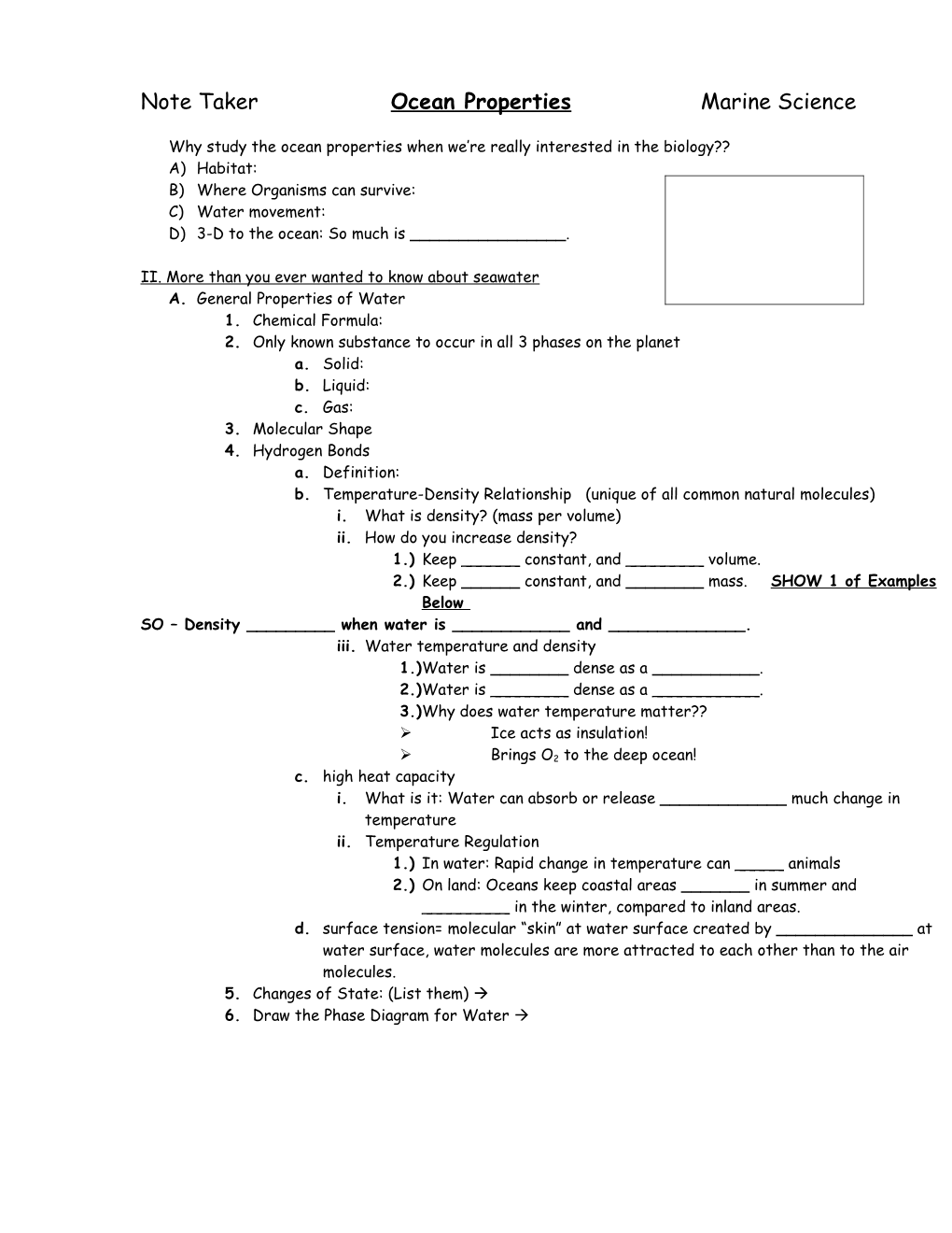 Why Study the Ocean Properties When We Re Really Interested in the Biology s1