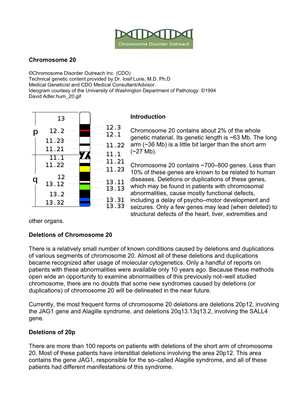 Chromosome 20