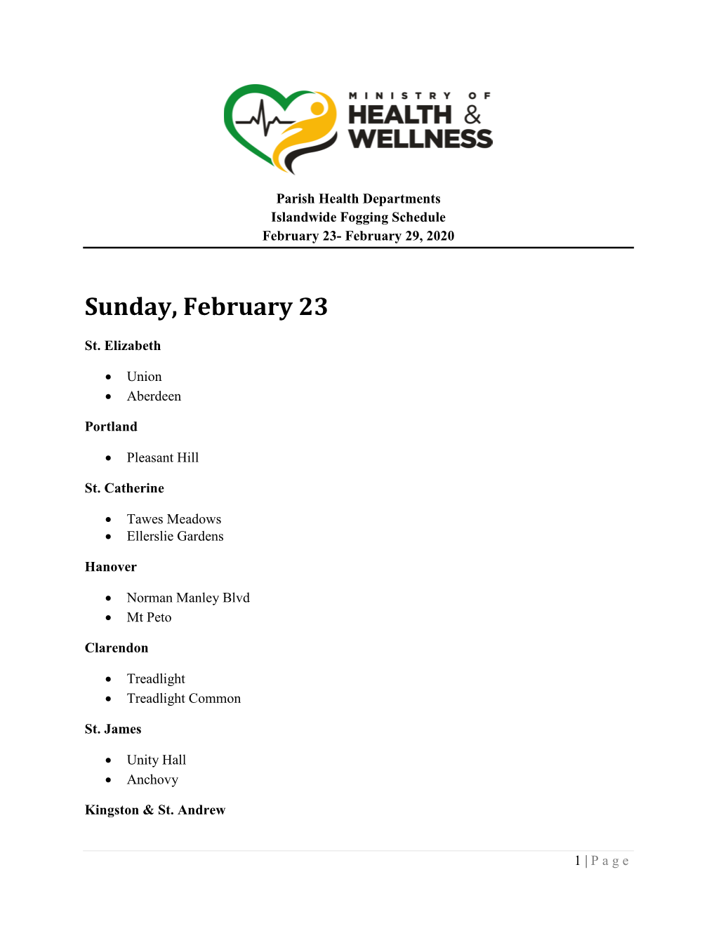 Sunday, February 23