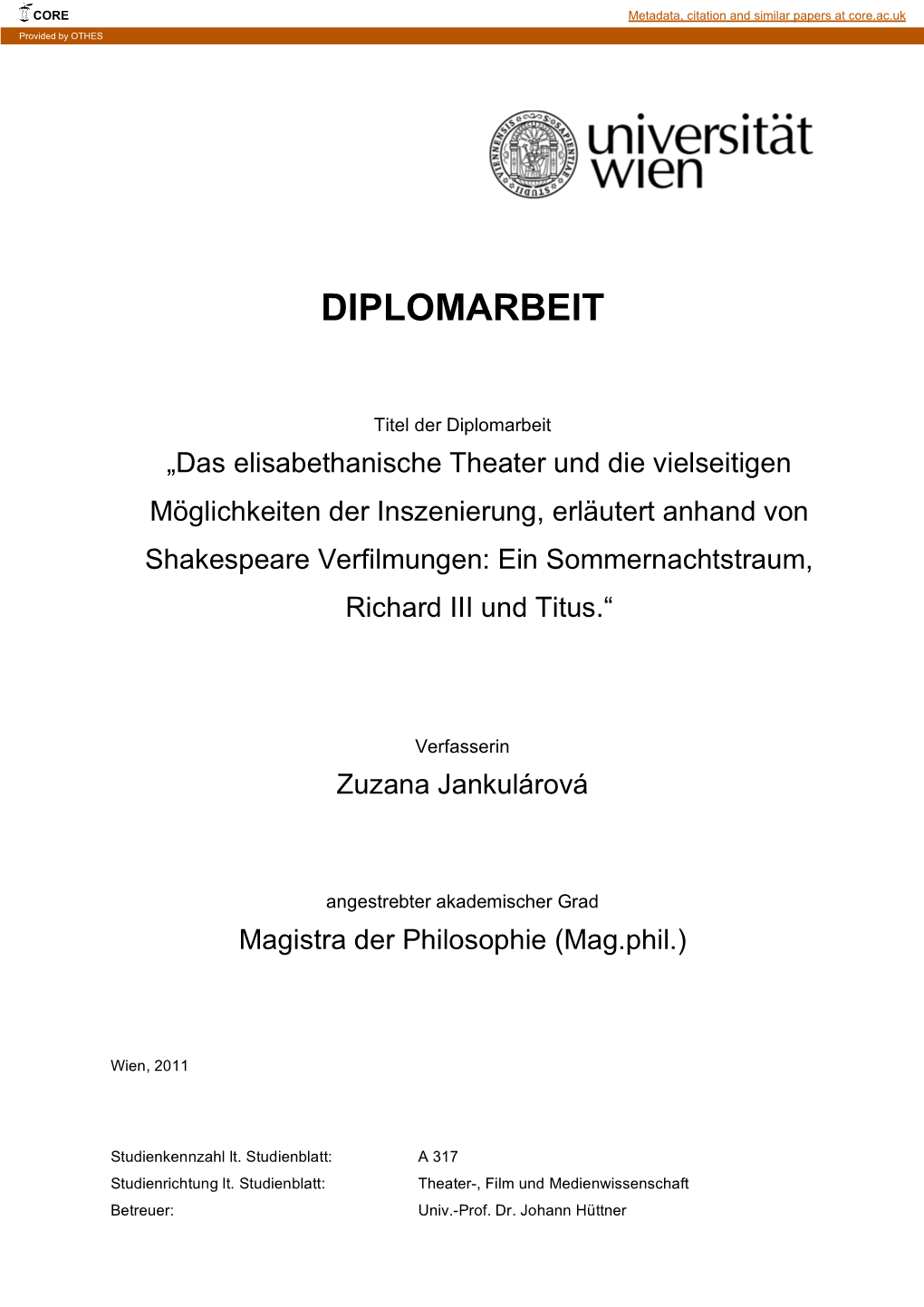 Diplomarbeit