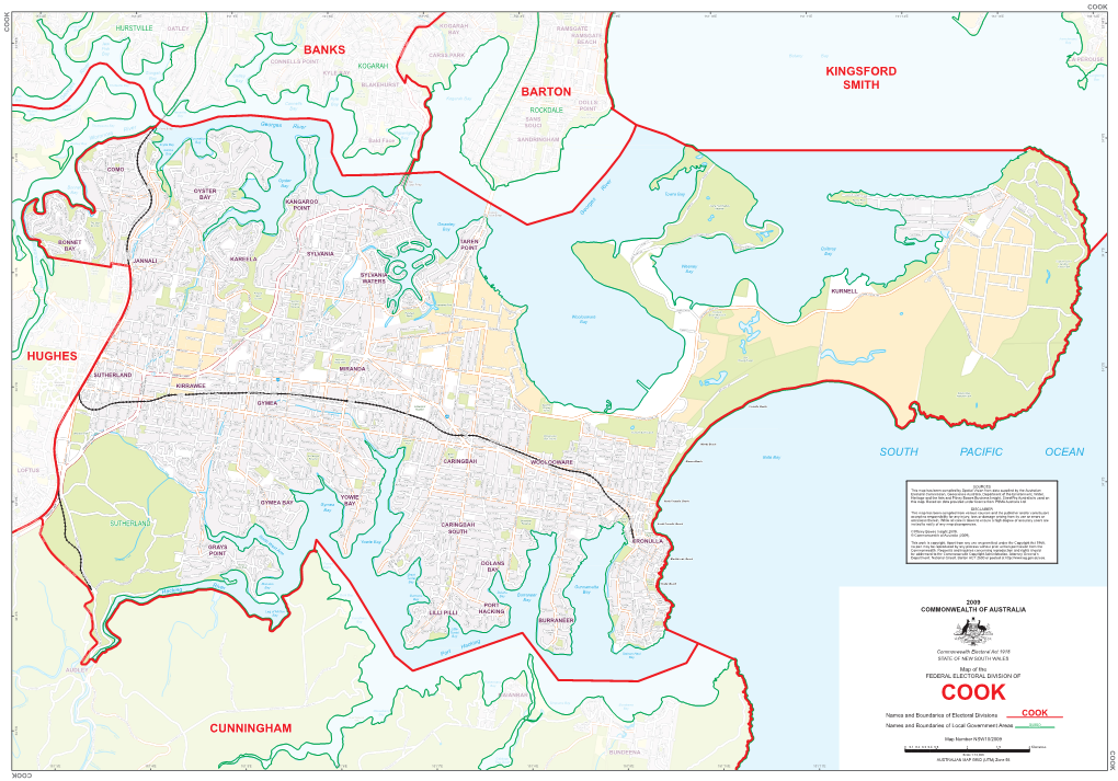 Map of the Division of Cook