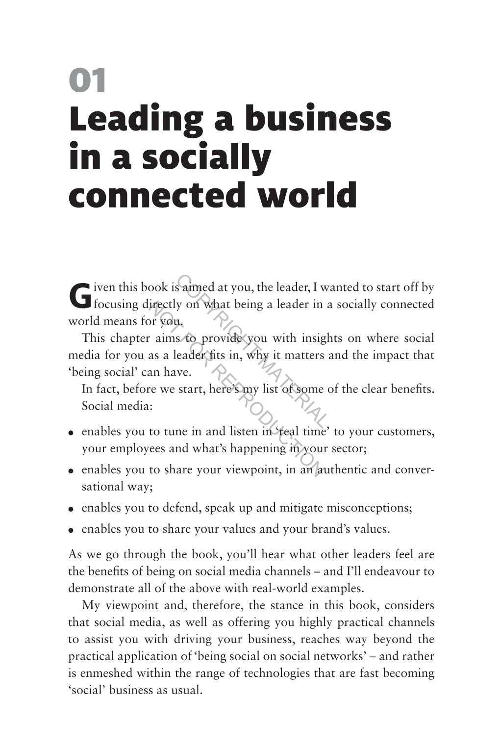 01 Leading a Business in a Socially Connected World