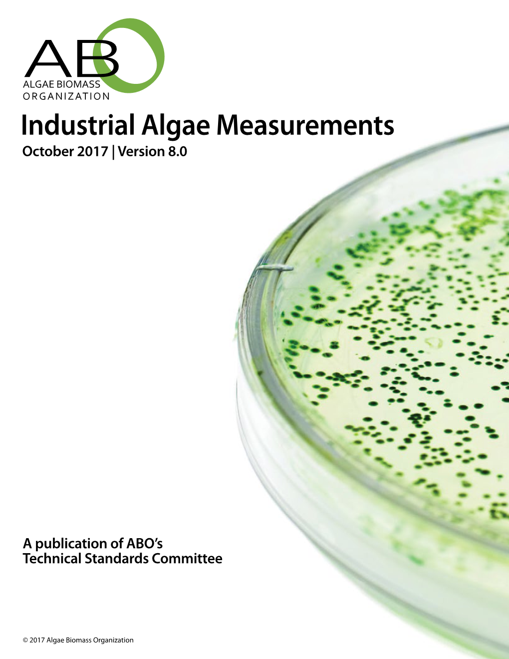 Industrial Algae Measurements October 2017 | Version 8.0