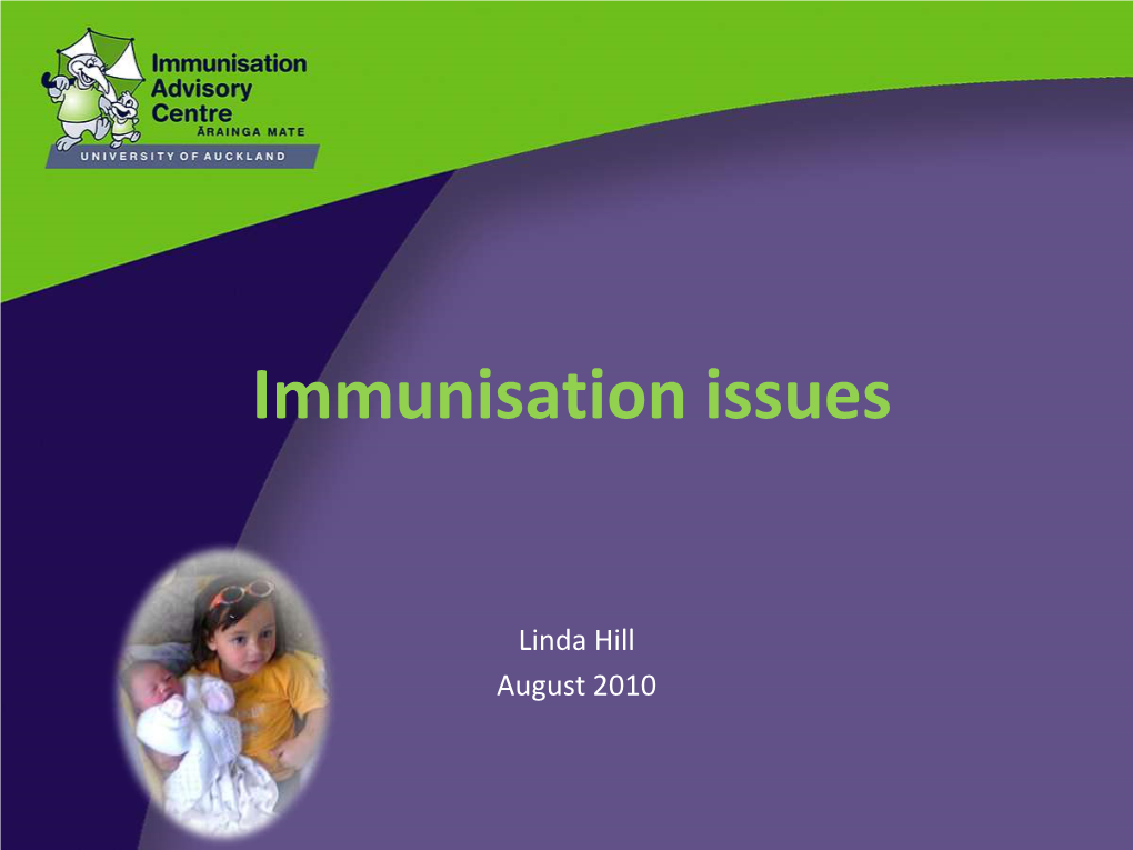 Immunisation Issues