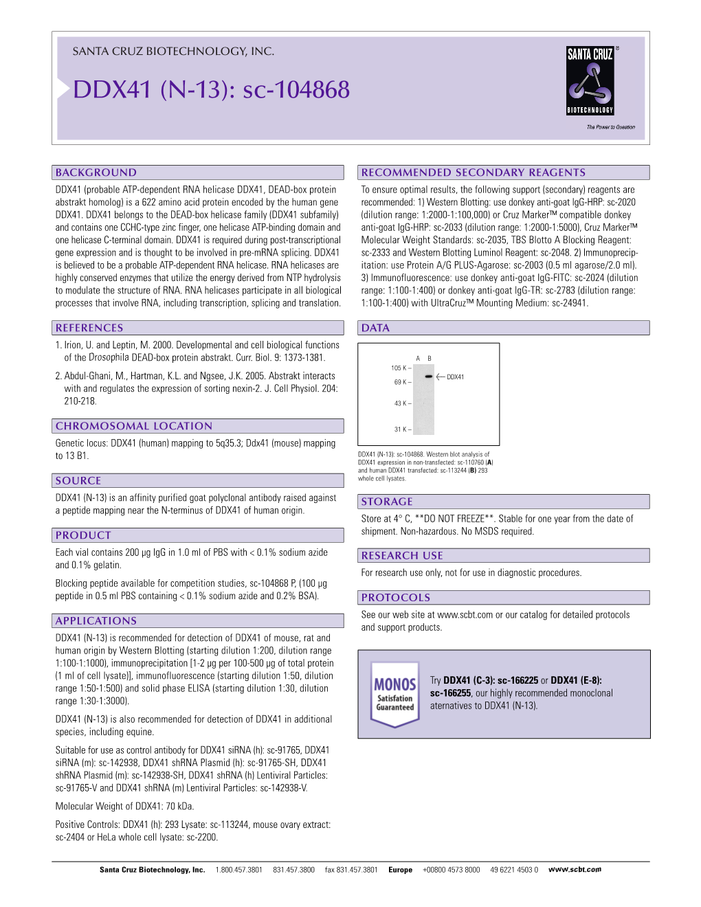 Datasheet Blank Template