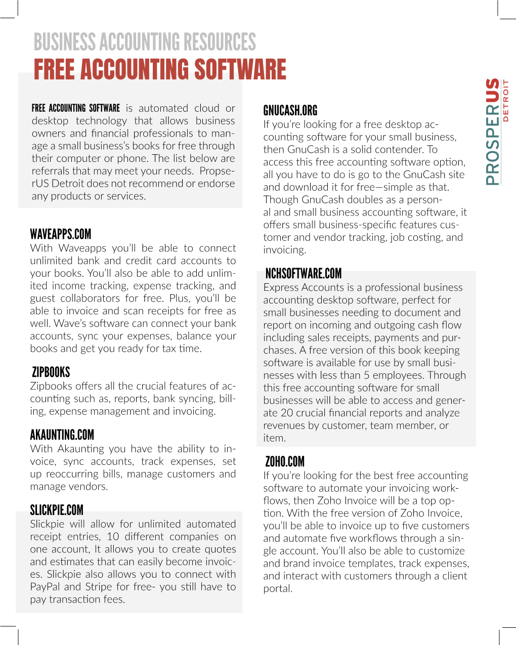 Business Accounting Resources Free Accounting Software