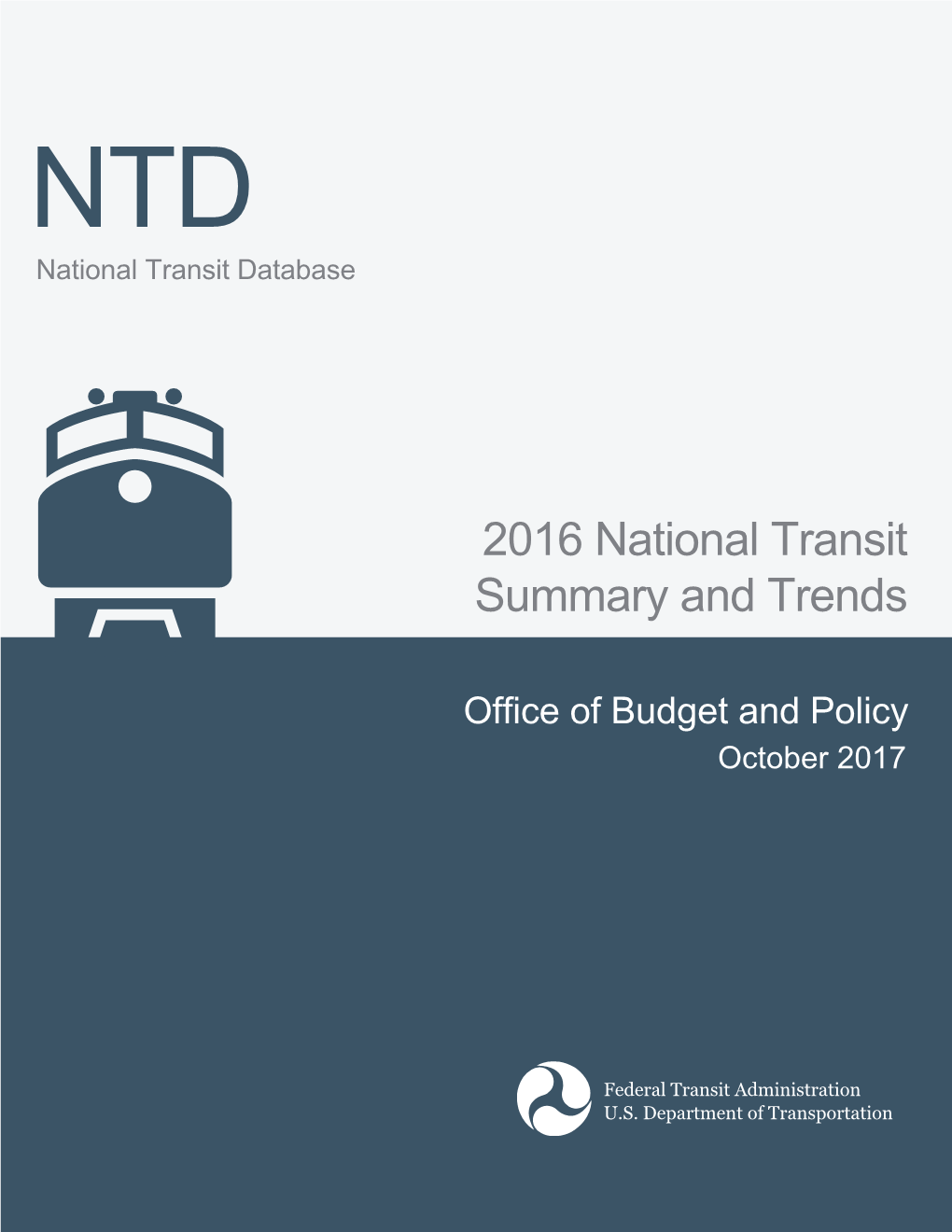 2016 National Transit Summary and Trends