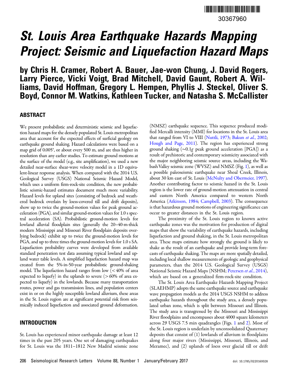 Area Earthquake Hazards Mapping Project: Seismic and Liquefaction Hazard Maps by Chris H