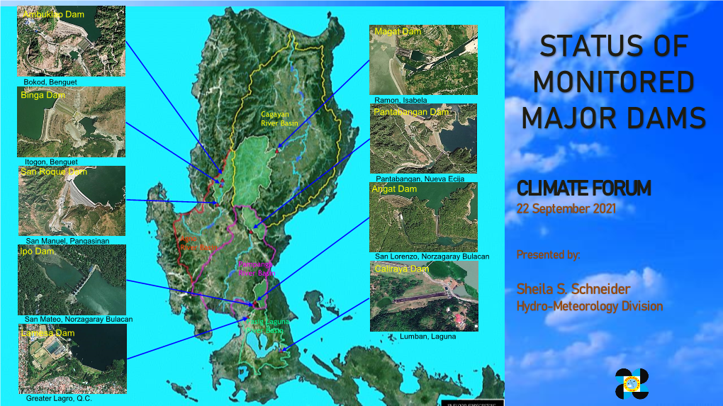 Status of Monitored Major Dams