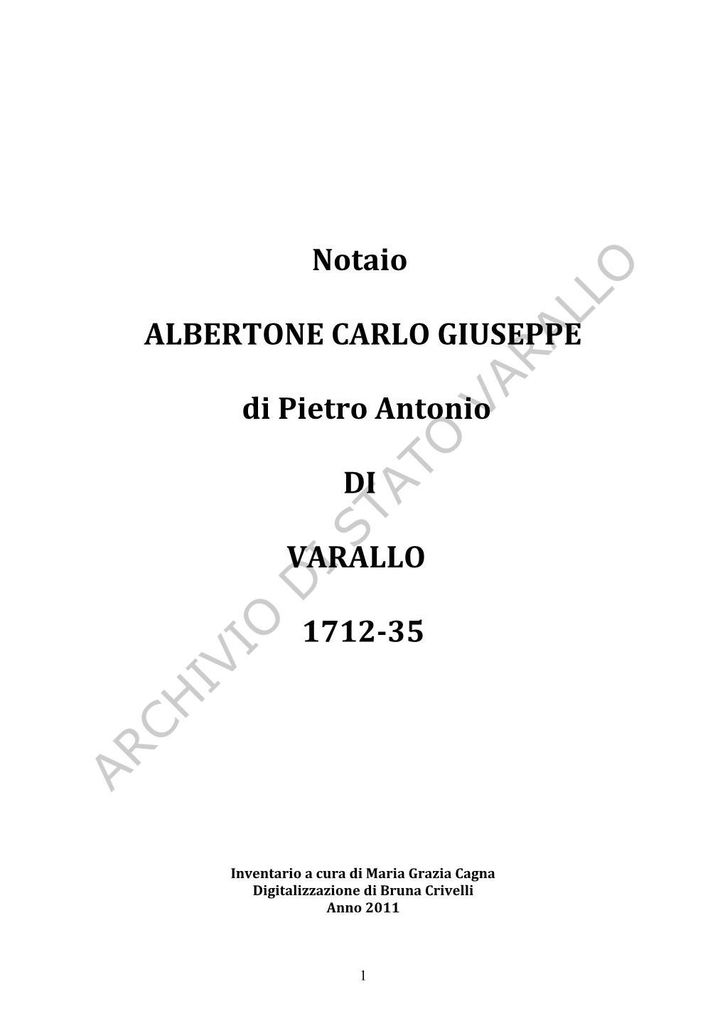 Archivio Di Stato Varallo