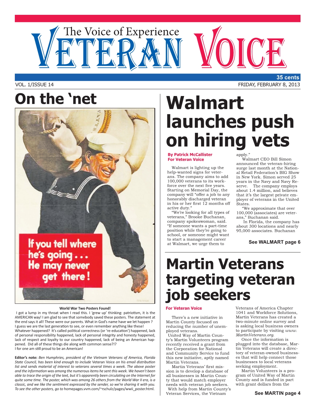 Walmart Launches Push on Hiring Vets