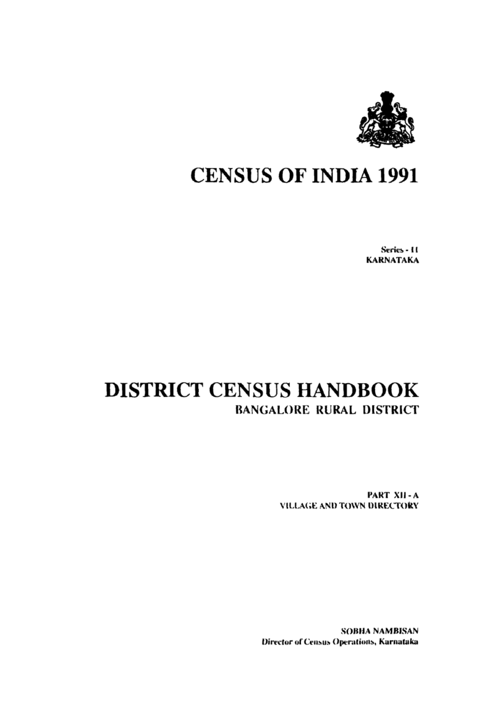 1991 Census for the Bl:Ndil of Data Users