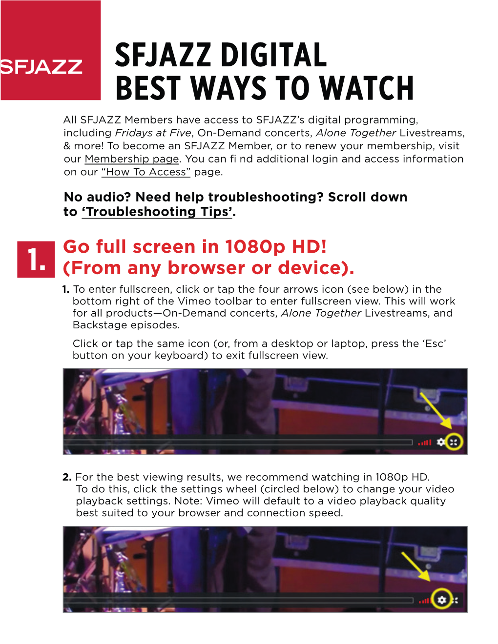 Sfjazz Digital Best Ways to Watch