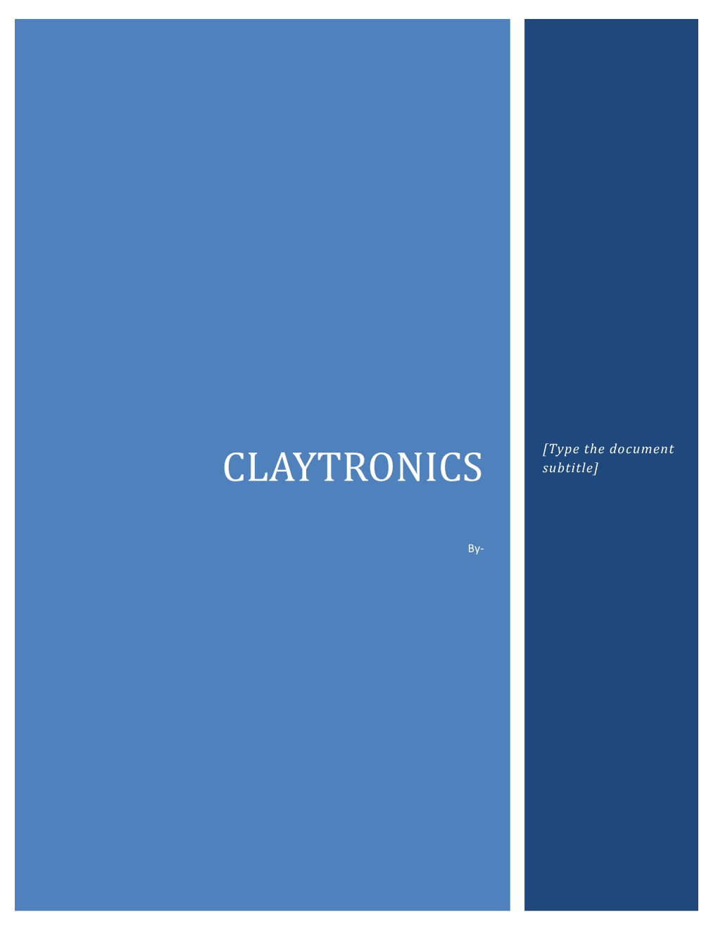 CLAYTRONICS Subtitle]