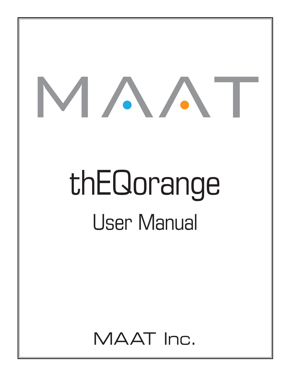 MAAT • Theqorange — User Manual