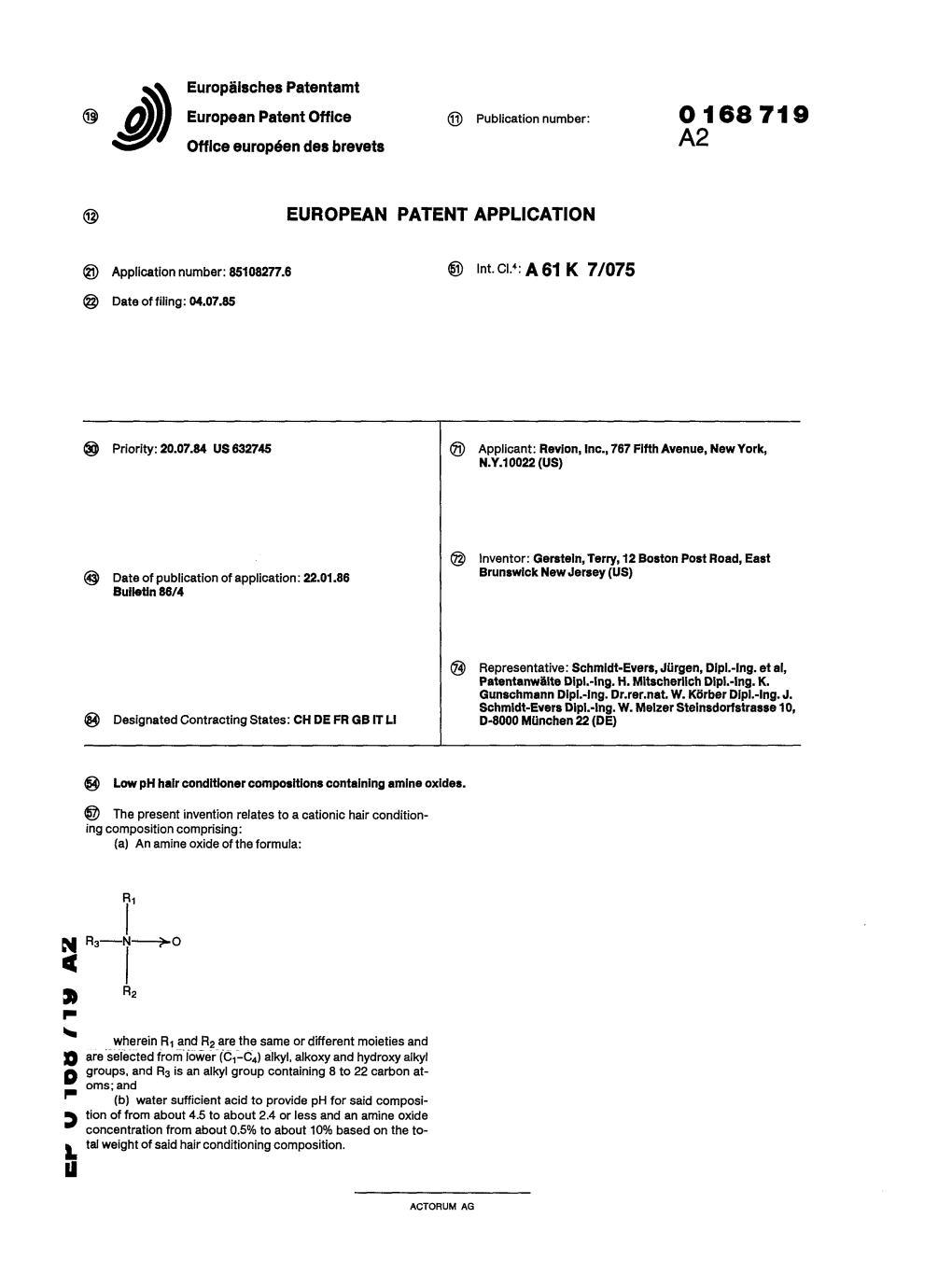 Low Ph Hair Conditioner Compositions Containing Amine Oxides