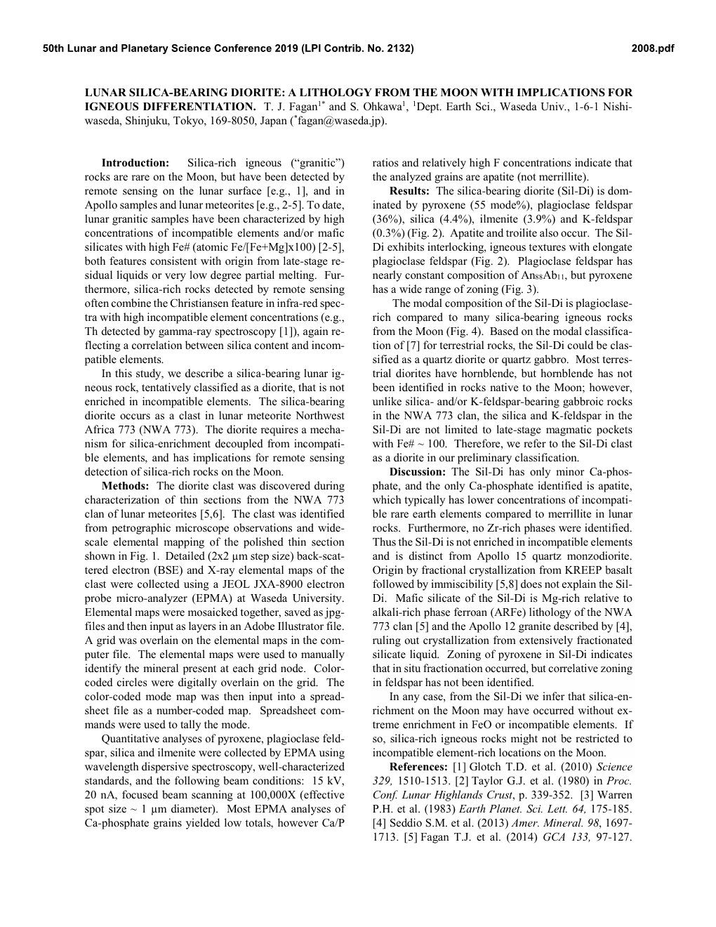 Lunar Silica-Bearing Diorite: a Lithology from the Moon with Implications for Igneous Differentiation