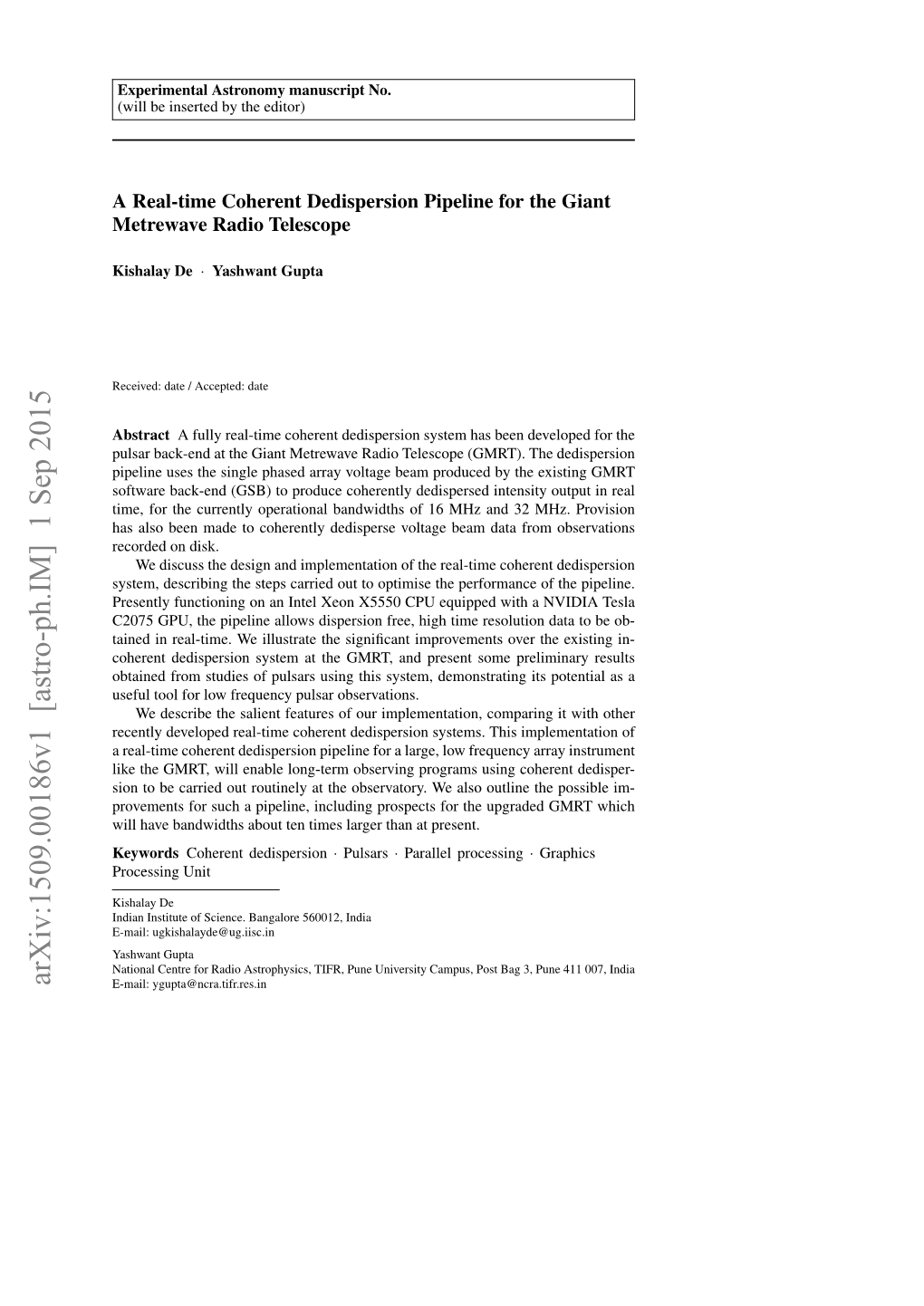 A Real-Time Coherent Dedispersion Pipeline for the Giant Metrewave Radio Telescope