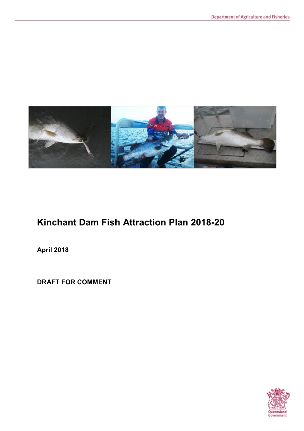 Kinchant Dam Fish Attraction Plan 2018-20