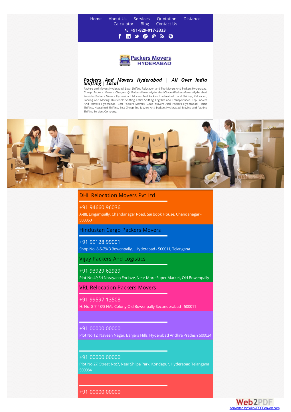 Packers and Movers Hyderabad | All Over India Shifting | Local Packers and Movers Hyderabad, Local Shifting Relocation and Top Movers and Packers Hyderabad